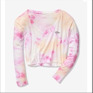 🖤 Victoria’s Secret PINK Girlfriend Crop Shirt